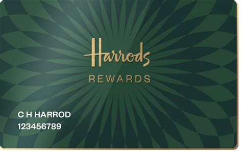 harrods rewards card log in.